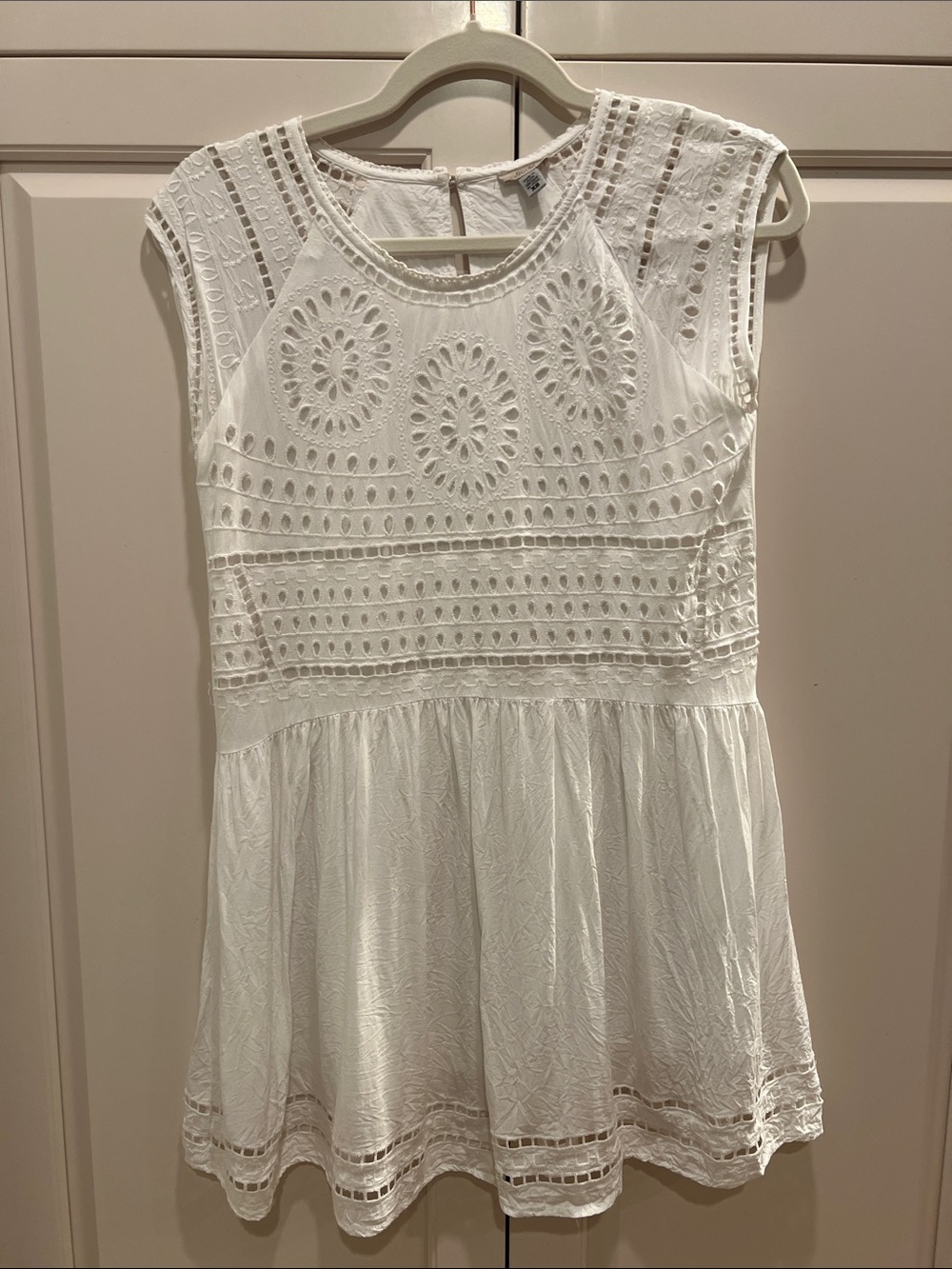 Ecote White Eyelet Lace Girls' Party Dress